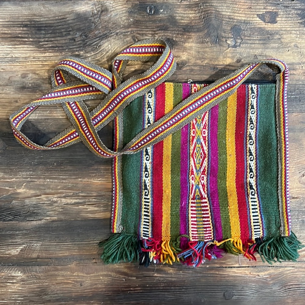 Colorful crossbody bag from South America